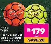 Game Peli Neon Socccer Ball Size 5 SB144N 756242 offer