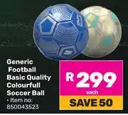 Game Generic Football Basic Quality Colourfull Soccer Ball 850043523 offer