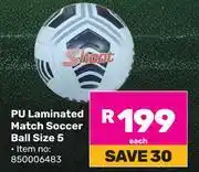 Game Shoot PU Laminated Match Soccer Ball Size 5 850006483 offer