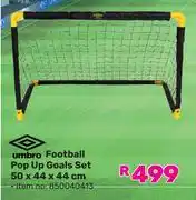 Game Umbro Football Pop Up Goals Set 50 x 44 x 44cm 850040413 offer