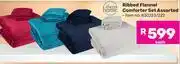 Game Ribbed Flannel Comforter Set Assorted 830223/222 offer