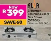 Game Alva 2 Burner Stainless Steel Gas Stove GCS04 559085 offer