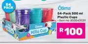 Game Otima 54 Pack 500ml Plastic Cups 850043039 offer