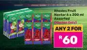 Game Rhodes Nectar Assorted-For Any 2 x 6 x 200ml offer