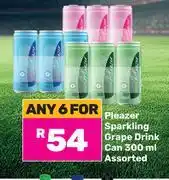 Game Pleazer Sparkling Grape Drink Can Assorted-For Any 6 x 300ml offer