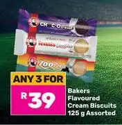 Game Bakers Flavoured Cream Biscuits Assorted-For Any 3 x 125g offer