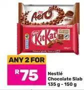 Game Nestle Chocolate Slab-For Any 2 x 135g-150g offer