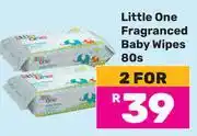 Game Little One Fragranced Baby Wipes-For 2 x 80s offer