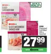 Spar Spar Prepacked Cold Meat Assorted-200g offer