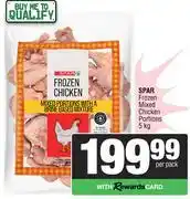 Spar Spar Frozen Mixed Chicken Portions-5Kg Per Pack offer