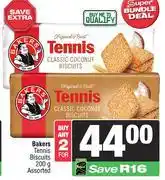 Spar Bakers Tennis Biscuits Assorted-For 2 x 200g offer