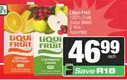 Spar Liqui Fruit 100% Fruit Juice Blend Assorted-2L offer