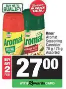 Spar Knorr Aromat Seasoning Canister Assorted-For 2 x 70g/75g offer