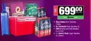 Spar Tops Skyy Vodka 750ml+Du Toitskloof 3L+KWV Brandy & Cola Handies 6x275ml+Devil's Peak Handies 2x6x330ml offer