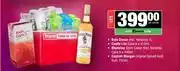 Rain Dance 1L+Castle Lite Cans 6x410ml+Mainstay Spirit Cans 6x440ml+Captain Morgan Rum 750ml