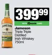 Spar Tops Jameson Triple Triple Distilled Irish Whisky-750ml offer