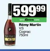 Spar Tops Remy Martin VS Cognac-750ml offer