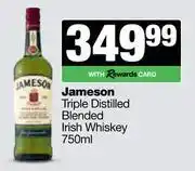 Spar Tops Jameson Triple Distilled Blended Irish Whisky-750ml offer