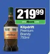 Spar Tops Klipdrift Premium Brandy-750ml offer