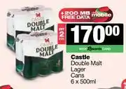 Spar Tops Castle Double Malt Lager Cans-For 2 x 6 x 500ml offer