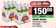 Spar Tops Stella Artois Premium Lager Handies-For 2 x 6 x 330ml offer