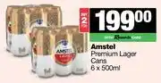 Spar Tops Amstel Premium Lager Cans-For 2 x 6 x 500ml offer