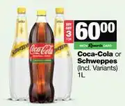 Spar Tops Coca Cola Schweppes-For 3 x 1L offer