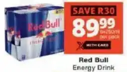 Checkers Red Bull Energy Drink offer