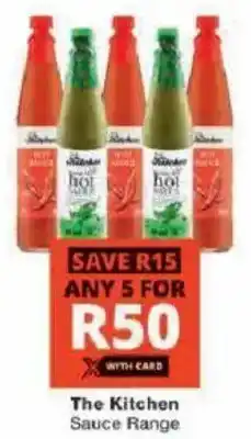 Checkers The Kitchen Sauce Range offer