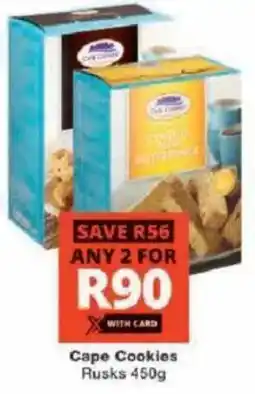 Checkers Cape Cookies Rusks offer