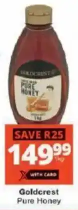 Checkers Goldcrest Pure Honey offer