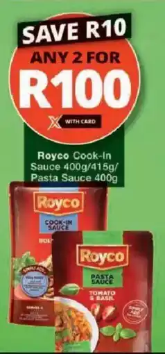 Checkers Royco Cook-In Sauce/ Pasta Sauce offer