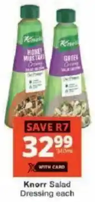 Checkers Knorr Salad Dressing offer