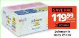 Checkers Johnson's Baby Wipes offer