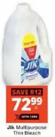 Checkers Jik Multipurpose Thin Bleach offer