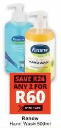Checkers Renew Hand Wash offer