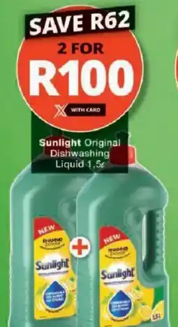 Checkers Sunlight Original Dishwashing Liquid offer