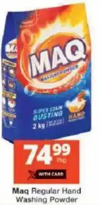 Checkers Maq Regular Hand Washing Powder offer