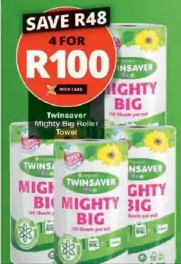 Checkers Twinsaver Mighty Big Roller Towel offer