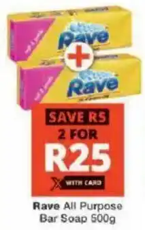 Checkers Rave All Purpose Bar Soap offer