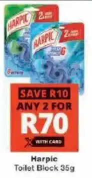 Checkers Harpic Toilet Block offer