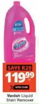 Checkers Vanish Liquid Stain Remover offer