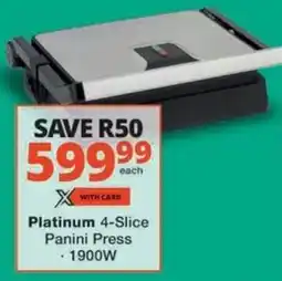 MediRite Platinum 4-Slice Panini Press offer