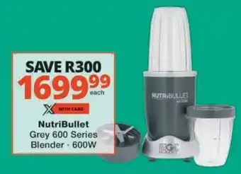 NutriBullet Grey 600 Series Blender
