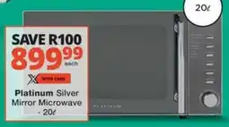 MediRite Platinum Silver Mirror Microwave offer