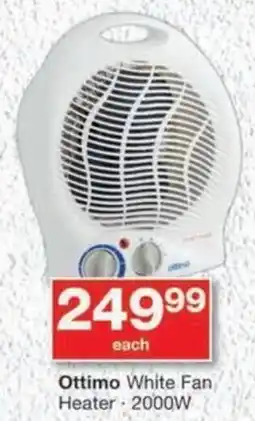 MediRite Ottimo White Fan Heater offer