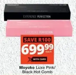 MediRite Moyoko Luxe Pink/ Black Hot Comb offer
