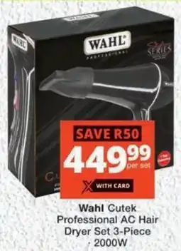 MediRite Wahl Cutek Professional AC Hair Dryer Set offer