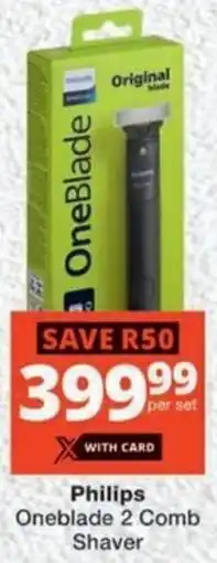 MediRite Philips Oneblade 2 Comb Shaver offer