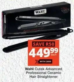 MediRite Wahl Cutek Advanced Professional Ceramic Hair Straightener offer